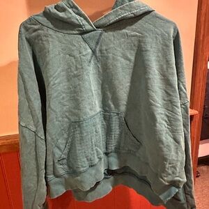 Women's Teal Hoodie Sweater